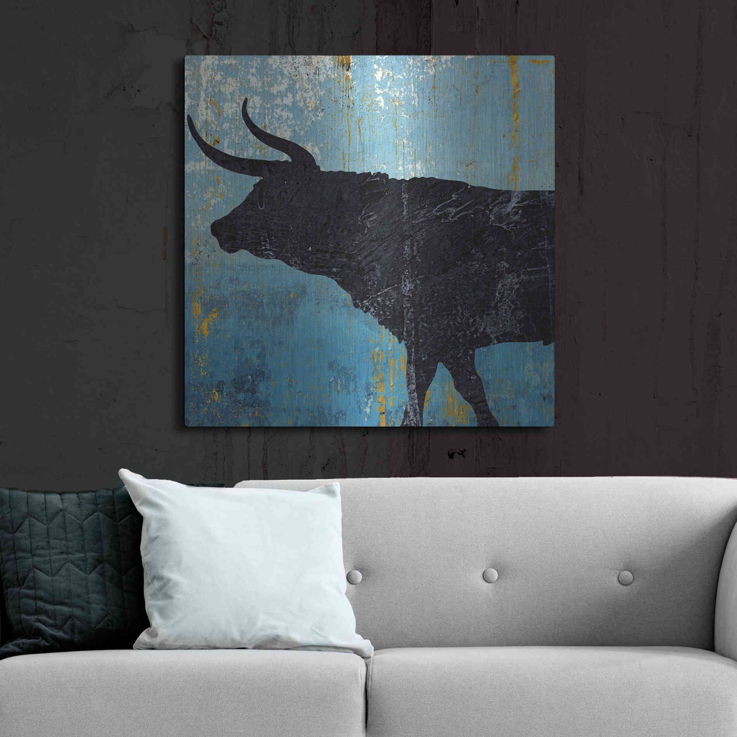 Luxe Metal Art 'Bulldom 1' by Karen Smith Metal Wall Art,36x36