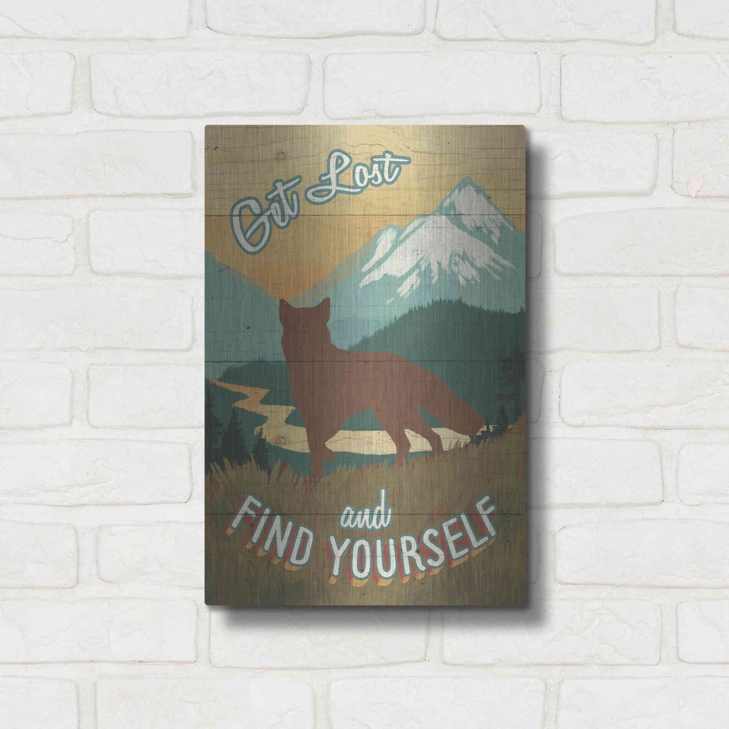 Luxe Metal Art 'Discover the Wild III' by Janelle Penner, Metal Wall Art,12x16