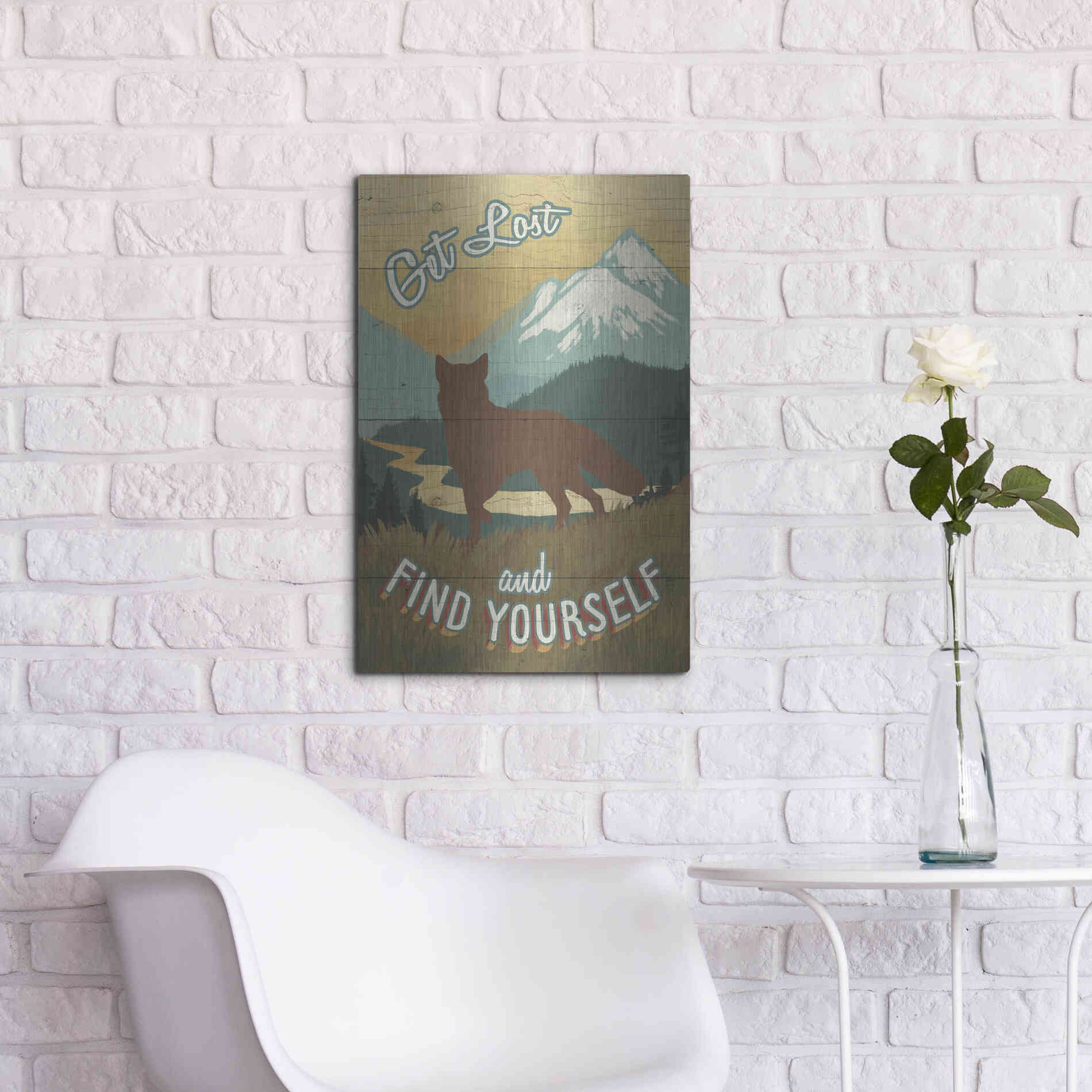 Luxe Metal Art 'Discover the Wild III' by Janelle Penner, Metal Wall Art,16x24