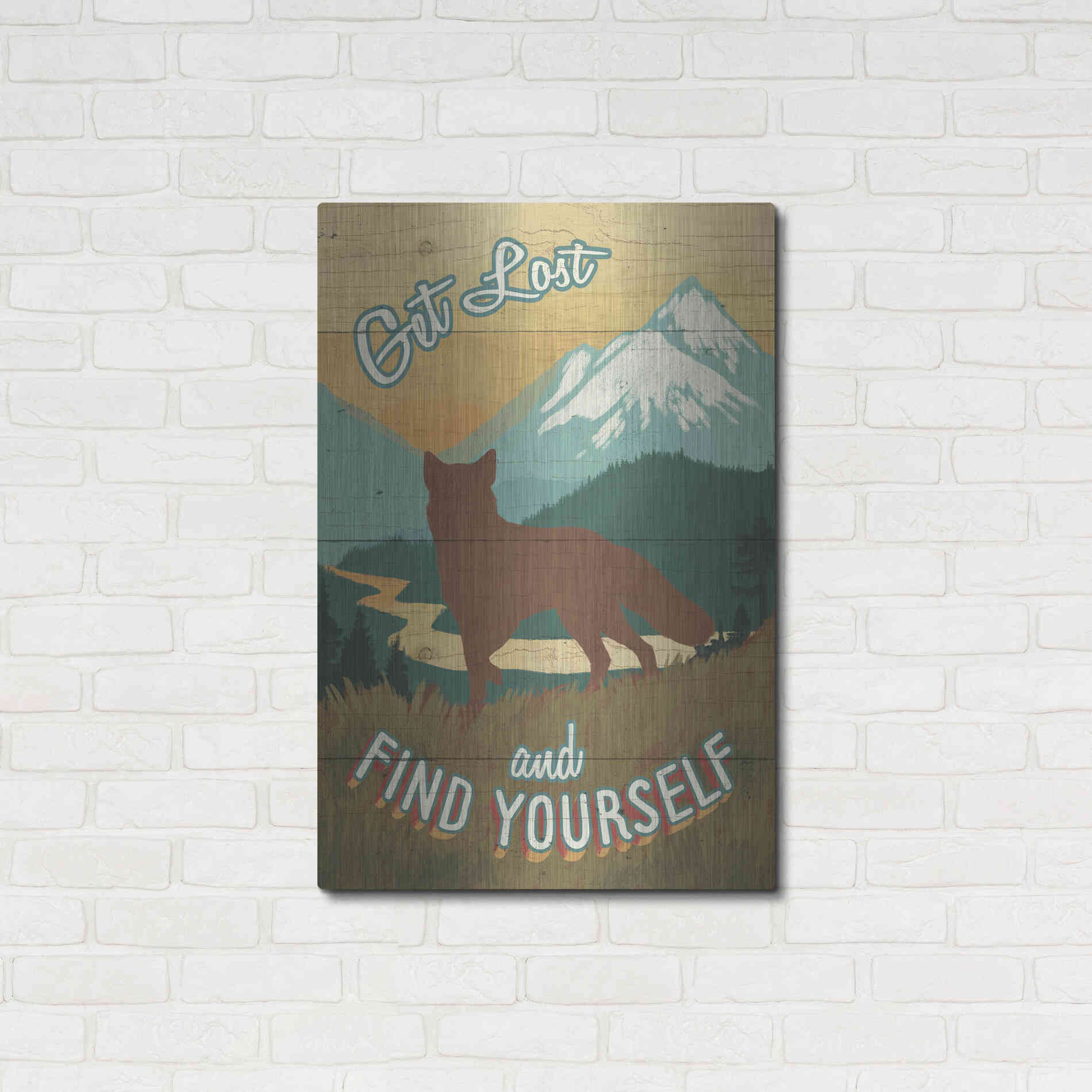 Luxe Metal Art 'Discover the Wild III' by Janelle Penner, Metal Wall Art,24x36