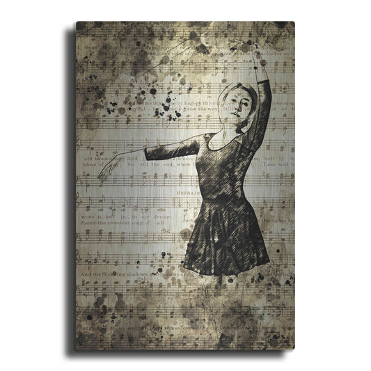 Luxe Metal Art 'Prima Ballerina Dream 1' by Ashley Aldridge Metal Wall Art