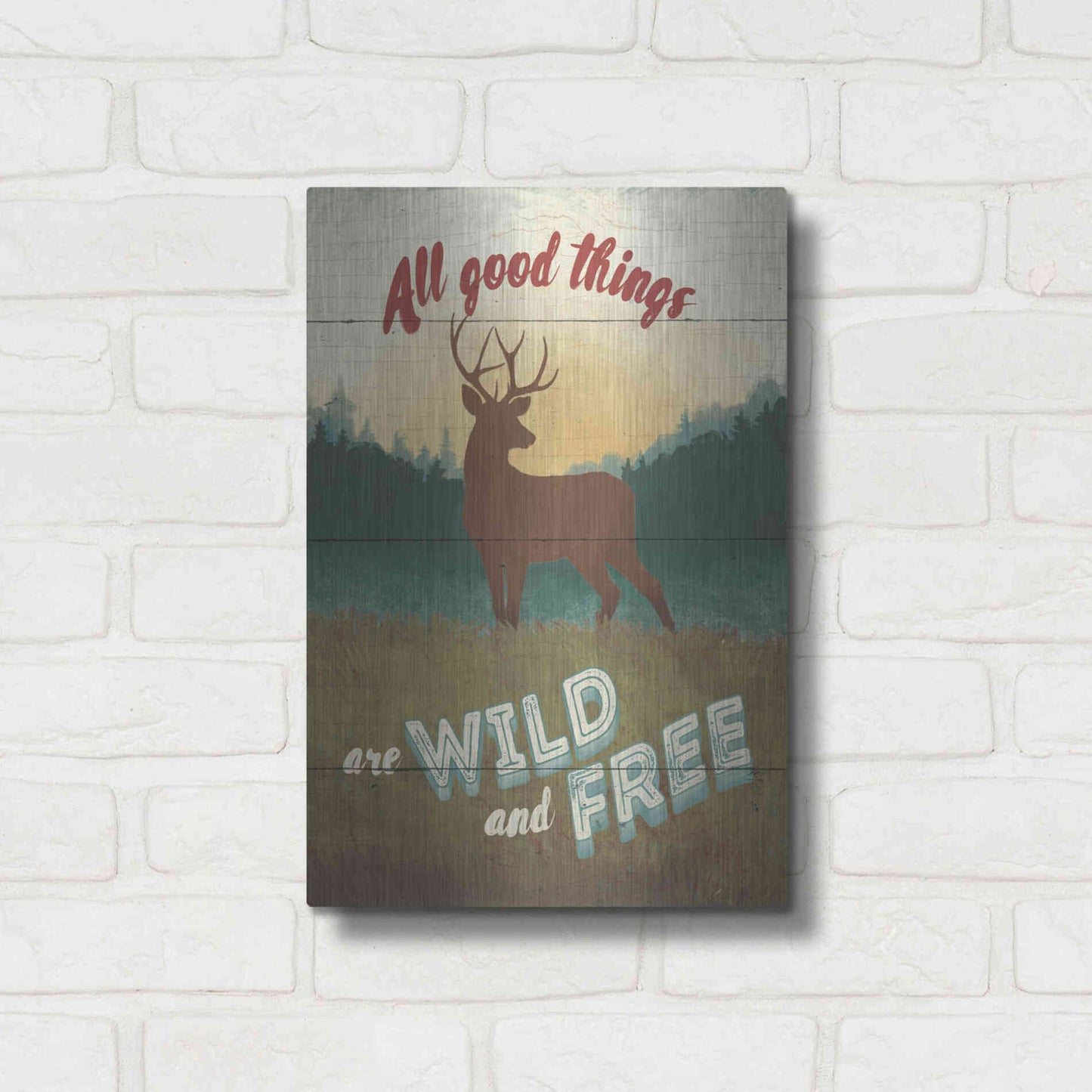 Luxe Metal Art 'Discover the Wild II' by Janelle Penner, Metal Wall Art,12x16