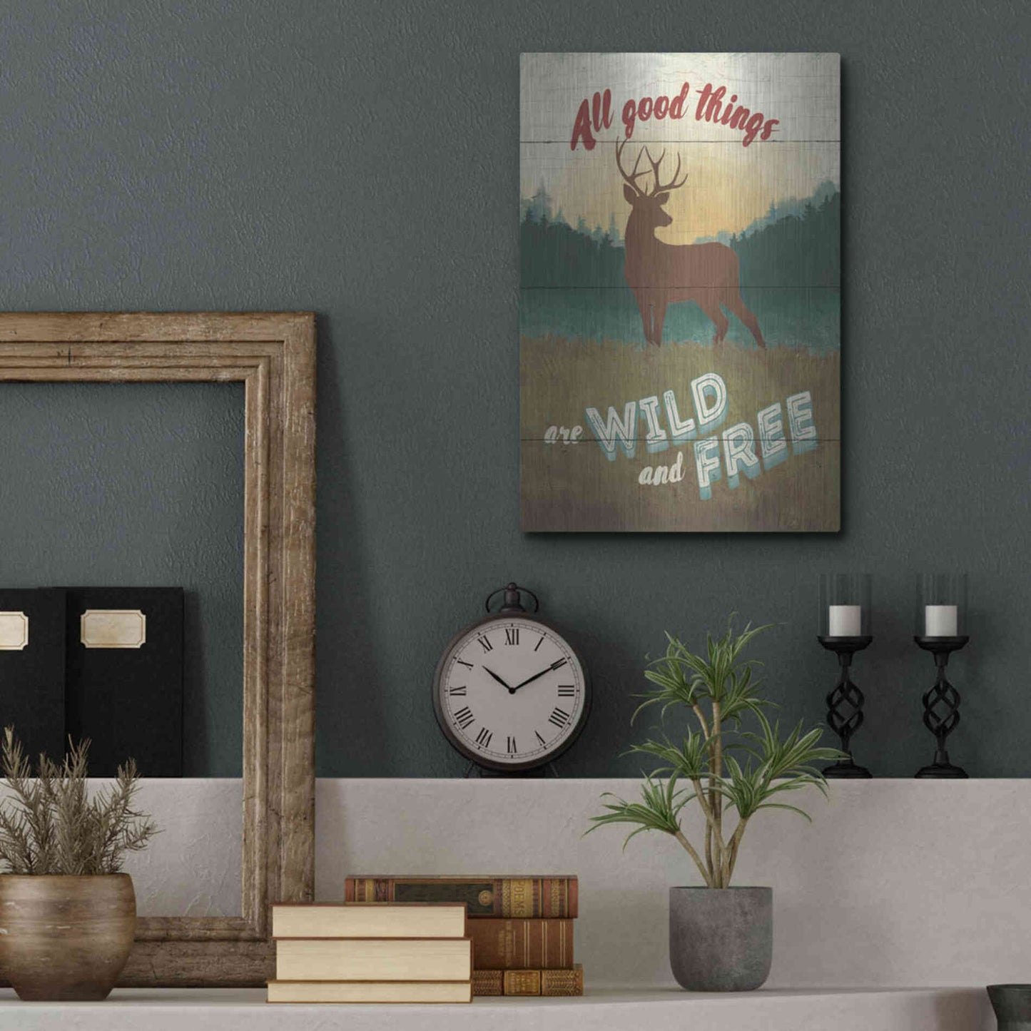 Luxe Metal Art 'Discover the Wild II' by Janelle Penner, Metal Wall Art,12x16