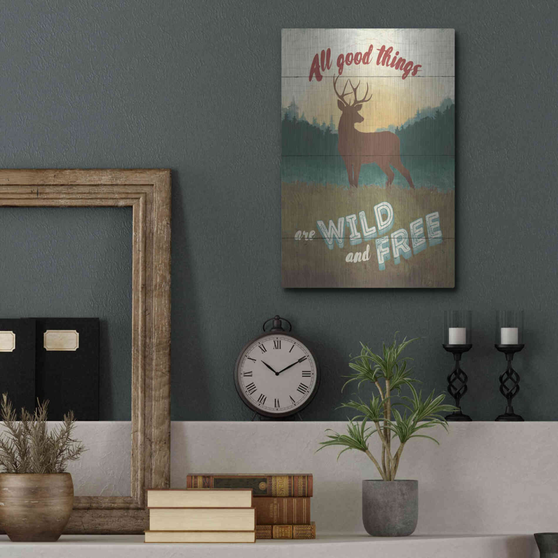 Luxe Metal Art 'Discover the Wild II' by Janelle Penner, Metal Wall Art,12x16