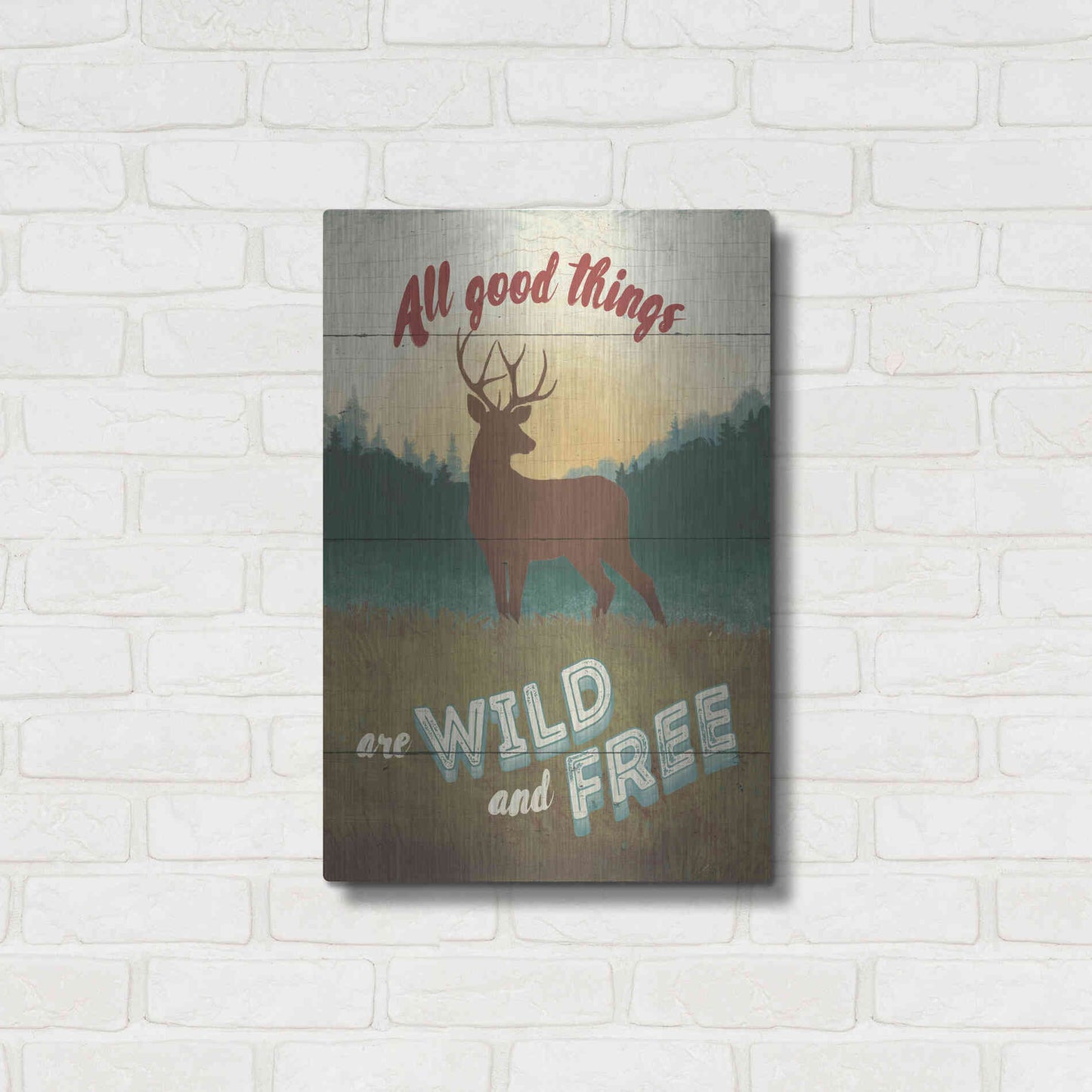 Luxe Metal Art 'Discover the Wild II' by Janelle Penner, Metal Wall Art,16x24