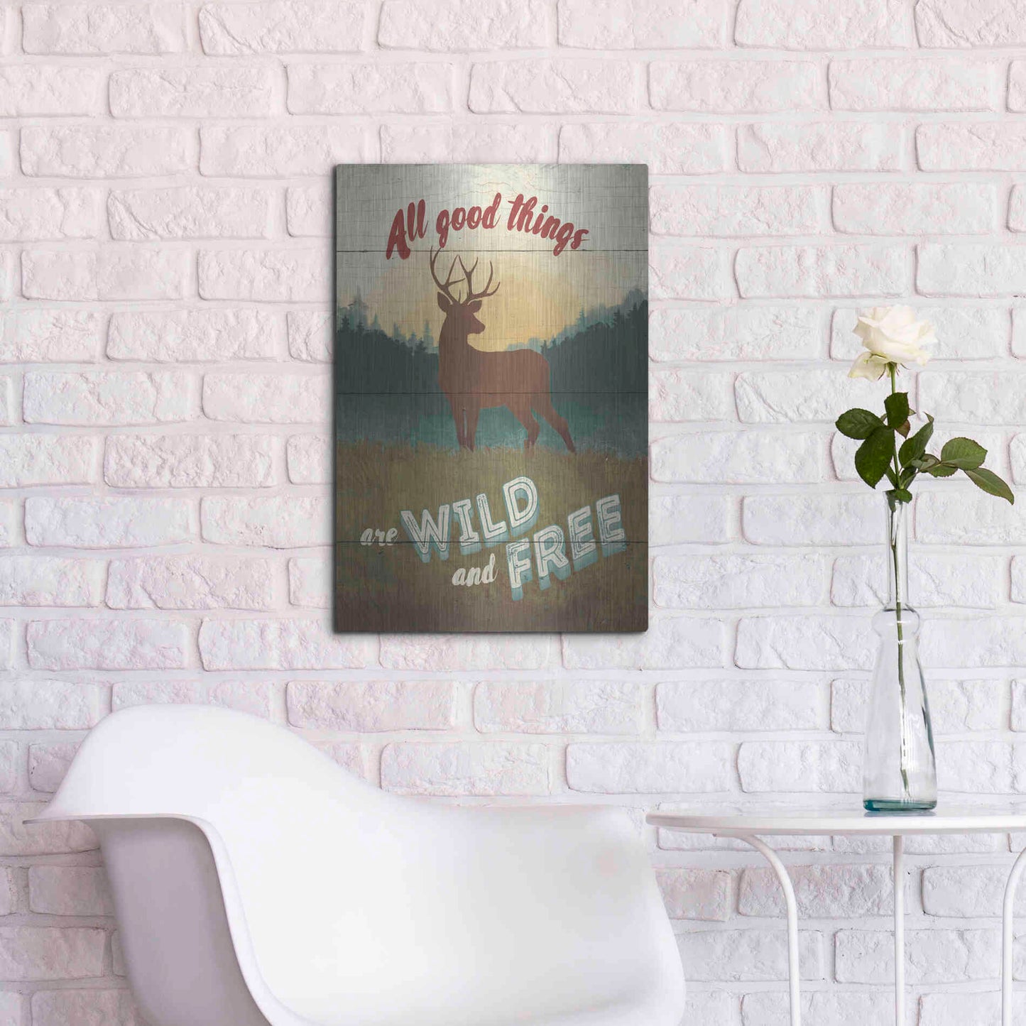 Luxe Metal Art 'Discover the Wild II' by Janelle Penner, Metal Wall Art,16x24