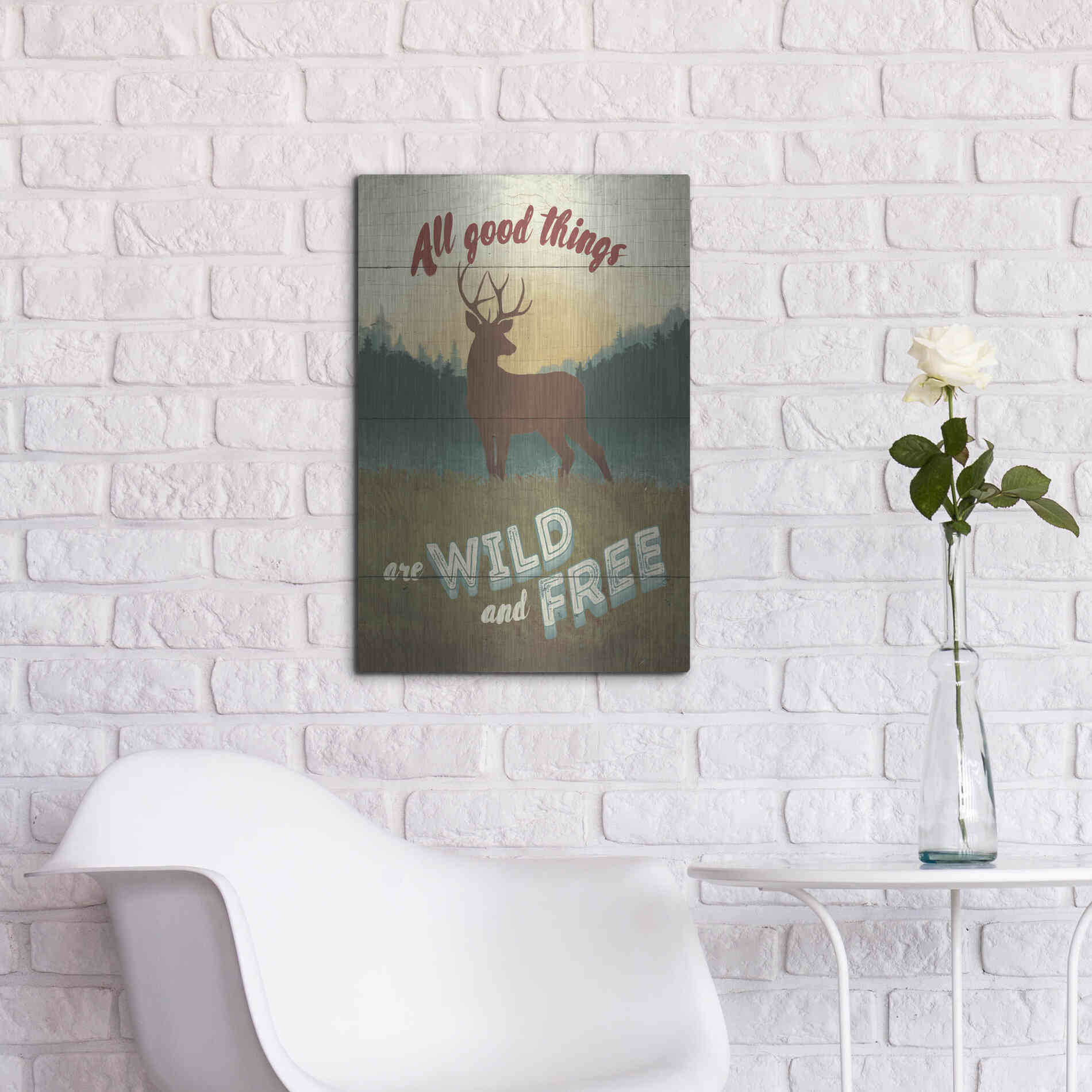 Luxe Metal Art 'Discover the Wild II' by Janelle Penner, Metal Wall Art,16x24