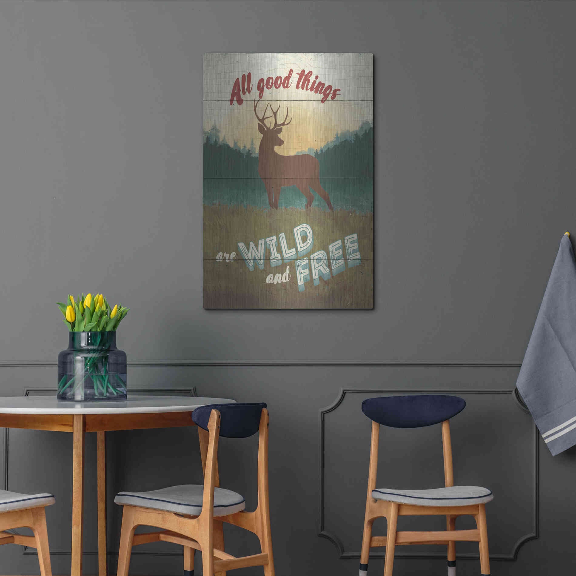 Luxe Metal Art 'Discover the Wild II' by Janelle Penner, Metal Wall Art,24x36