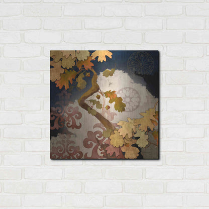 Luxe Metal Art 'Clouding Autumn Night' by Evelia Designs Metal Wall Art,24x24