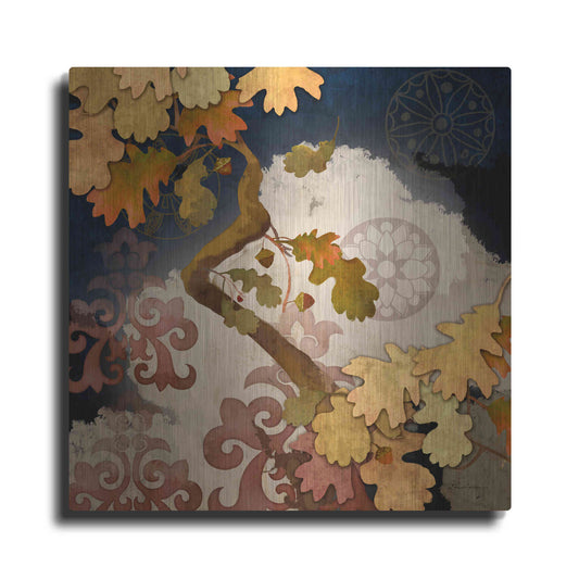 Luxe Metal Art 'Clouding Autumn Night' by Evelia Designs Metal Wall Art