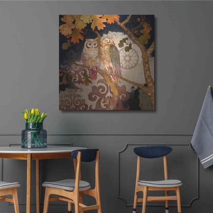 Luxe Metal Art 'Singing Owl' by Evelia Designs Metal Wall Art,36x36