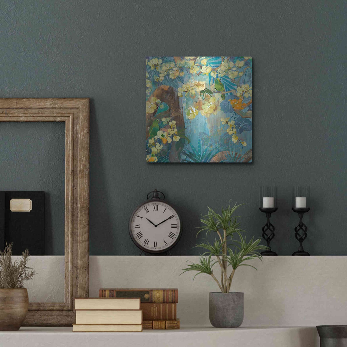 Luxe Metal Art 'Jaguar Jungle' by Evelia Designs Metal Wall Art,12x12