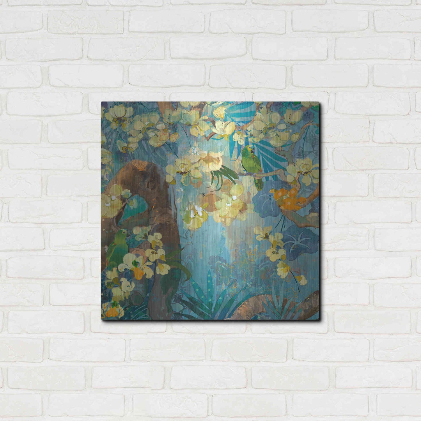 Luxe Metal Art 'Jaguar Jungle' by Evelia Designs Metal Wall Art,24x24