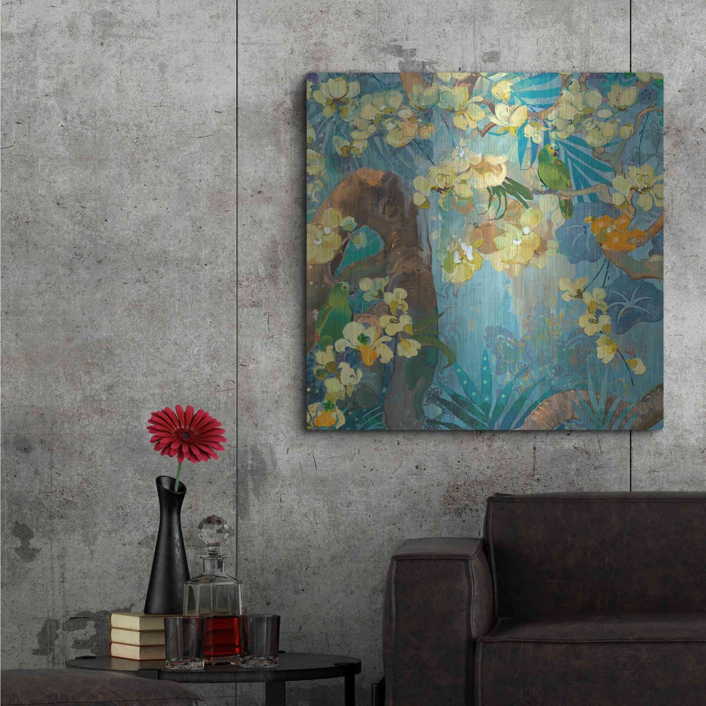 Luxe Metal Art 'Jaguar Jungle' by Evelia Designs Metal Wall Art,36x36