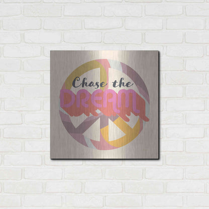 Luxe Metal Art 'Chase The Dream' by Evelia Designs Metal Wall Art,24x24