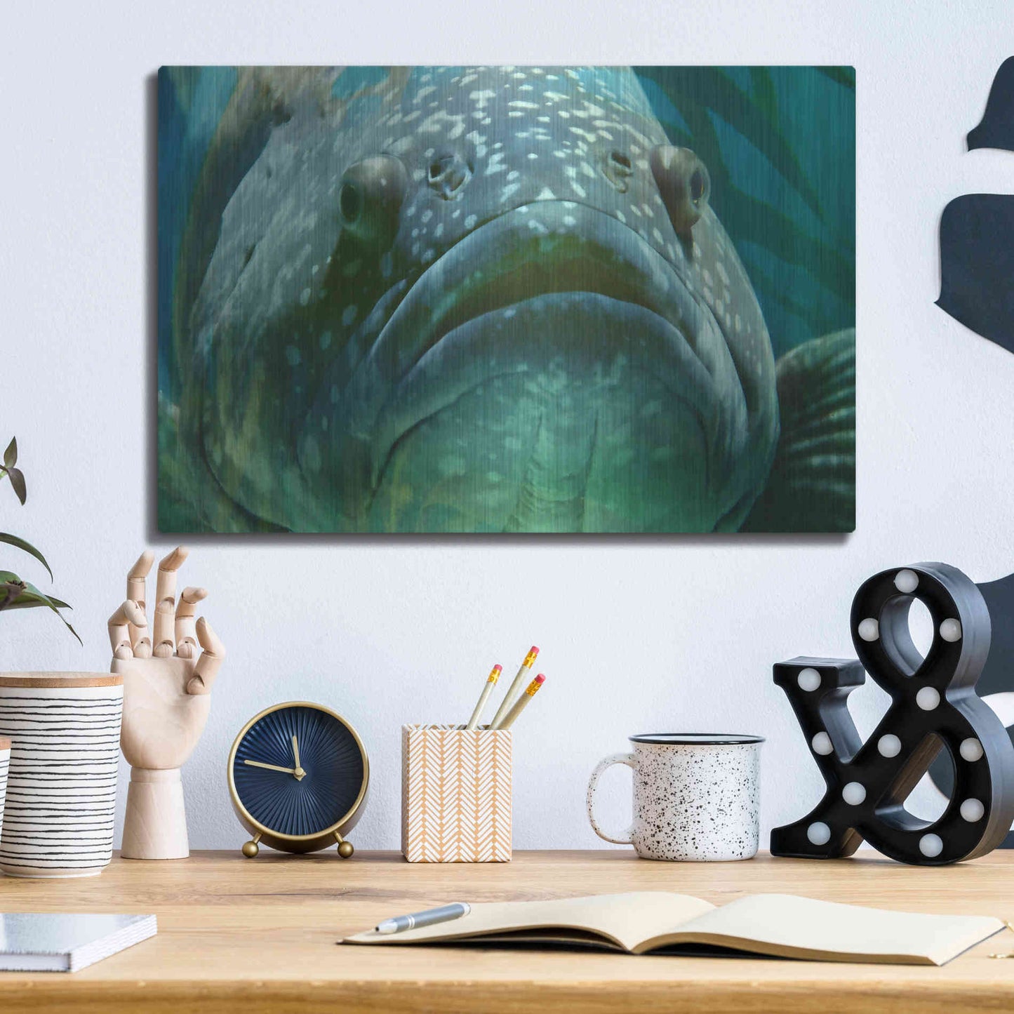 Luxe Metal Art 'Turquoisesplash Two' by Steve Hunziker Metal Wall Art,16x12