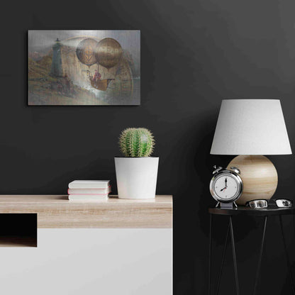 Luxe Metal Art 'Bitcoin Deco Two' by Steve Hunziker Metal Wall Art,24x16