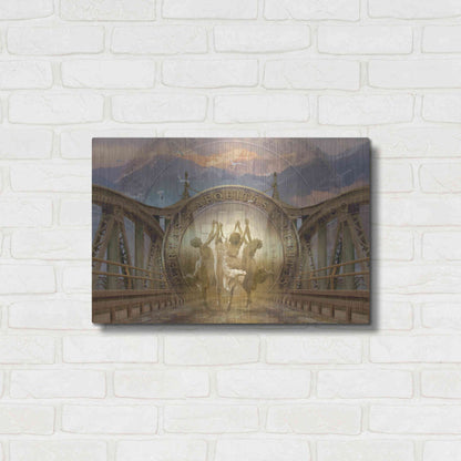 Luxe Metal Art 'Bitcoin Deco One' by Steve Hunziker Metal Wall Art,24x16