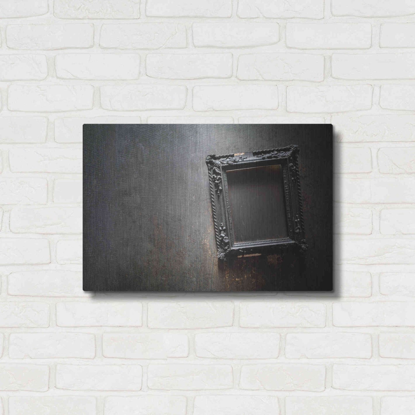 Luxe Metal Art 'Burned Frame' by Roman Robroek Metal Wall Art,24x16
