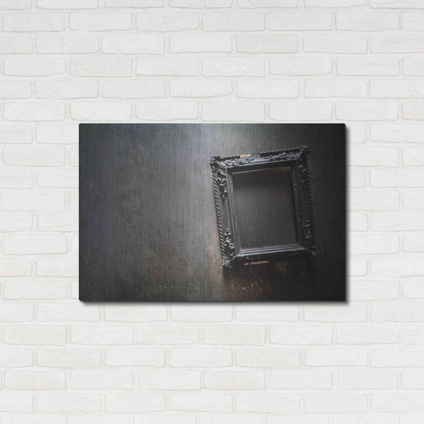 Luxe Metal Art 'Burned Frame' by Roman Robroek Metal Wall Art,36x24