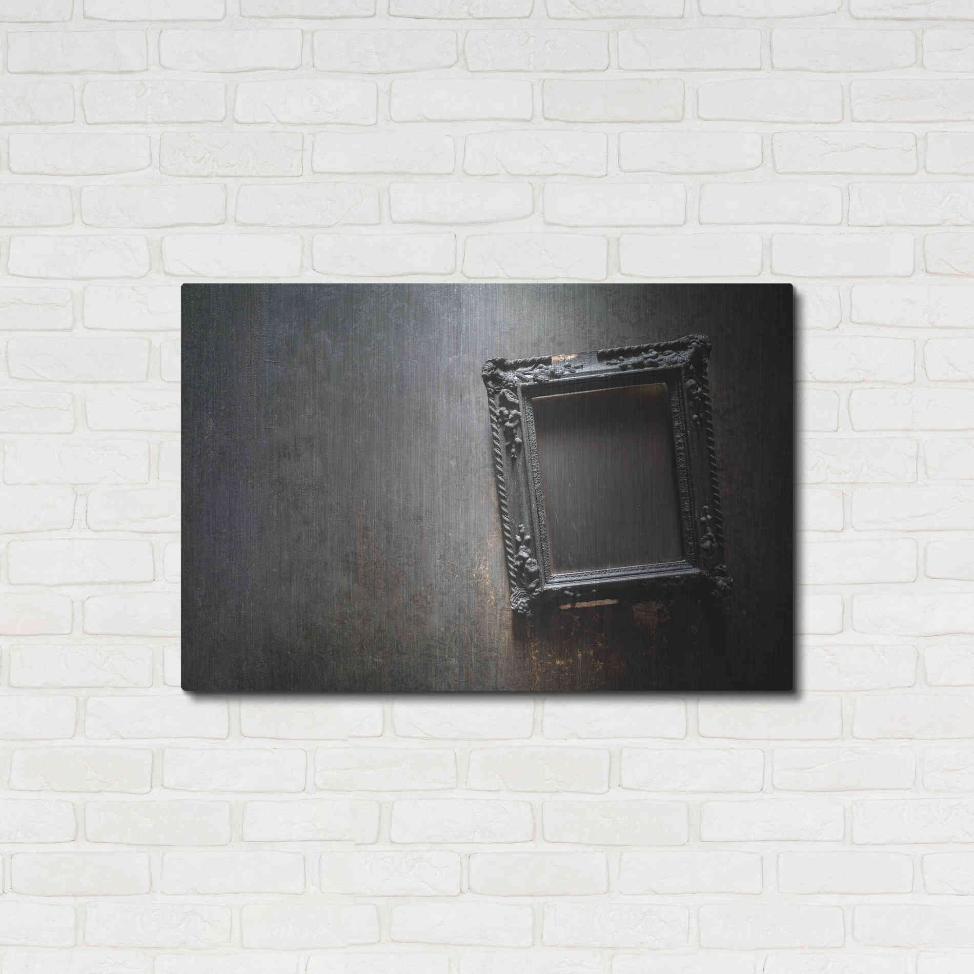Luxe Metal Art 'Burned Frame' by Roman Robroek Metal Wall Art,36x24
