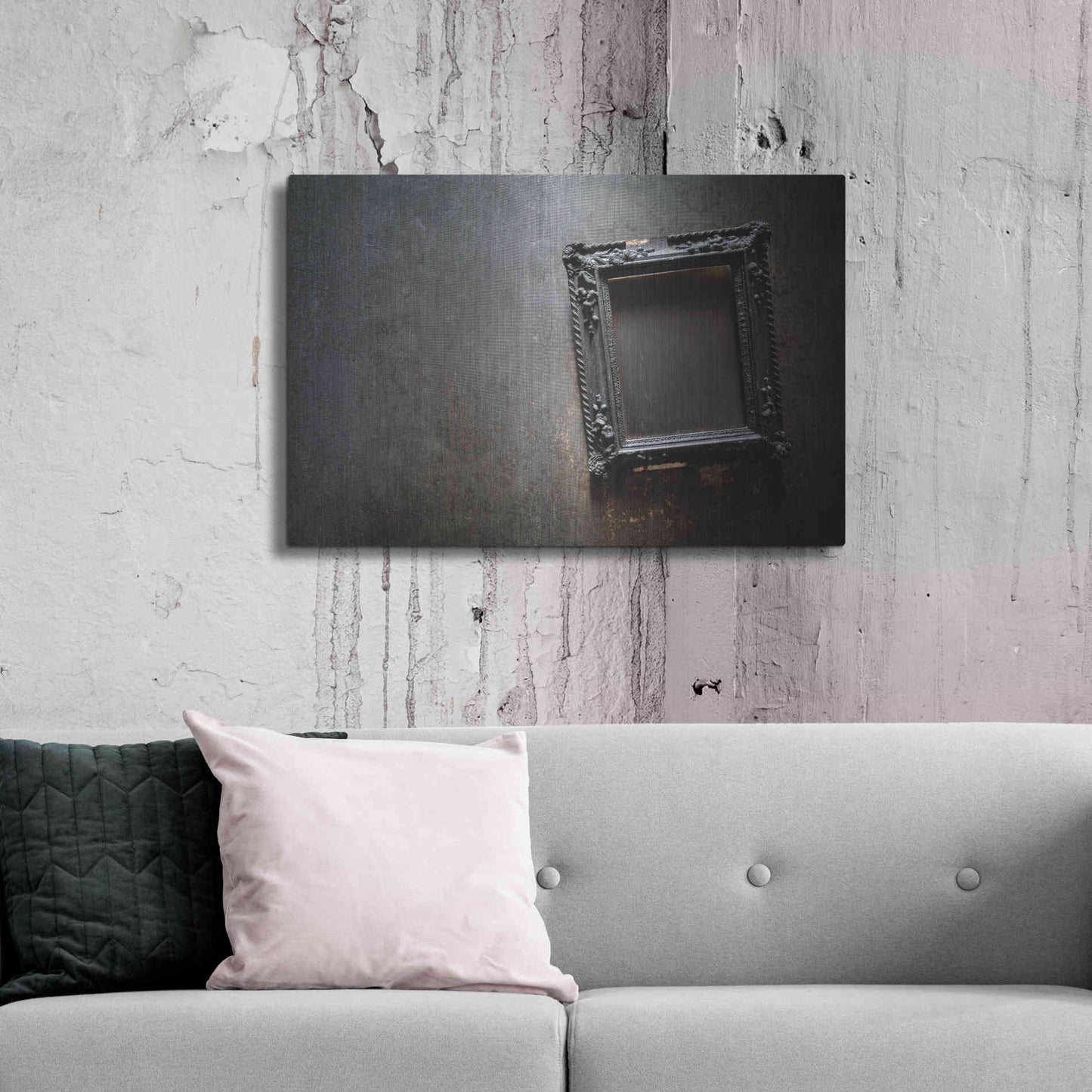 Luxe Metal Art 'Burned Frame' by Roman Robroek Metal Wall Art,36x24
