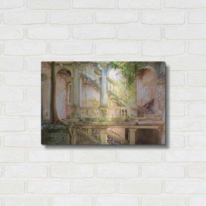 Luxe Metal Art 'Poetic Villa Ruin' by Roman Robroek Metal Wall Art,24x16