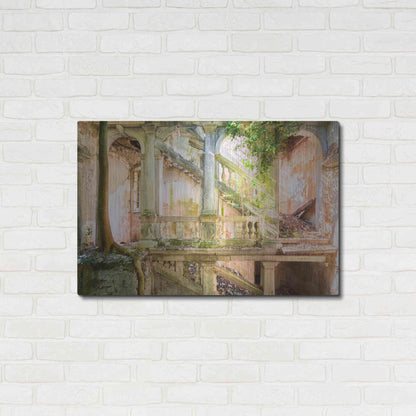 Luxe Metal Art 'Poetic Villa Ruin' by Roman Robroek Metal Wall Art,36x24