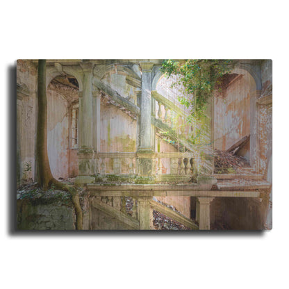 Luxe Metal Art 'Poetic Villa Ruin' by Roman Robroek Metal Wall Art