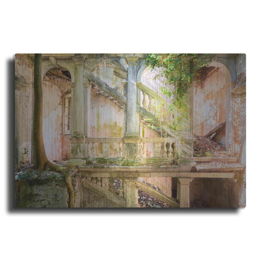 Luxe Metal Art 'Poetic Villa Ruin' by Roman Robroek Metal Wall Art