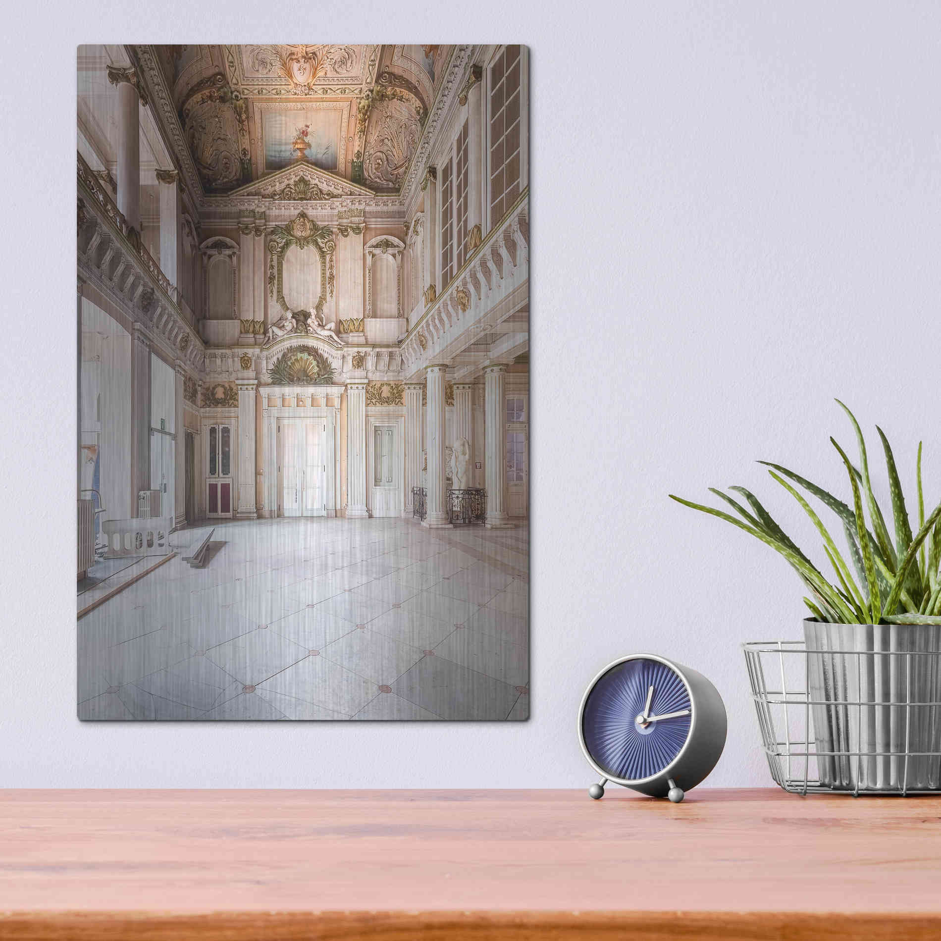 Luxe Metal Art 'Italian Spa' by Roman Robroek Metal Wall Art,12x16