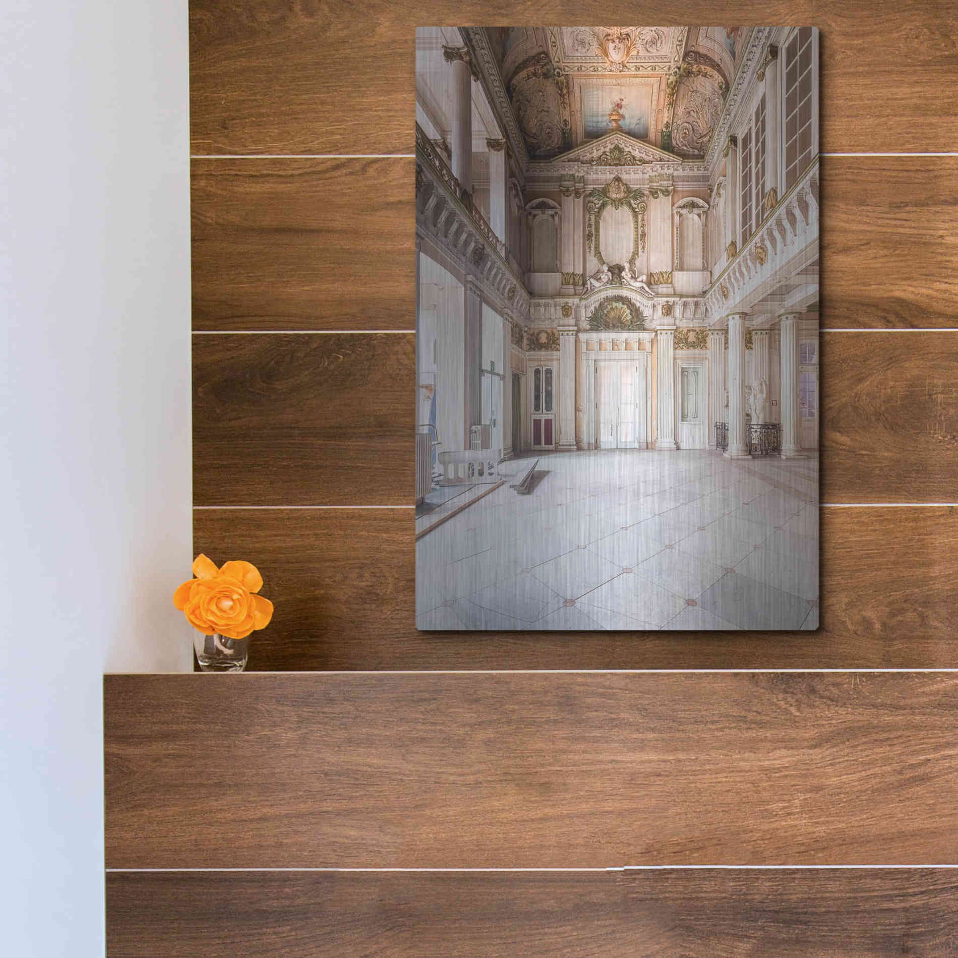 Luxe Metal Art 'Italian Spa' by Roman Robroek Metal Wall Art,12x16