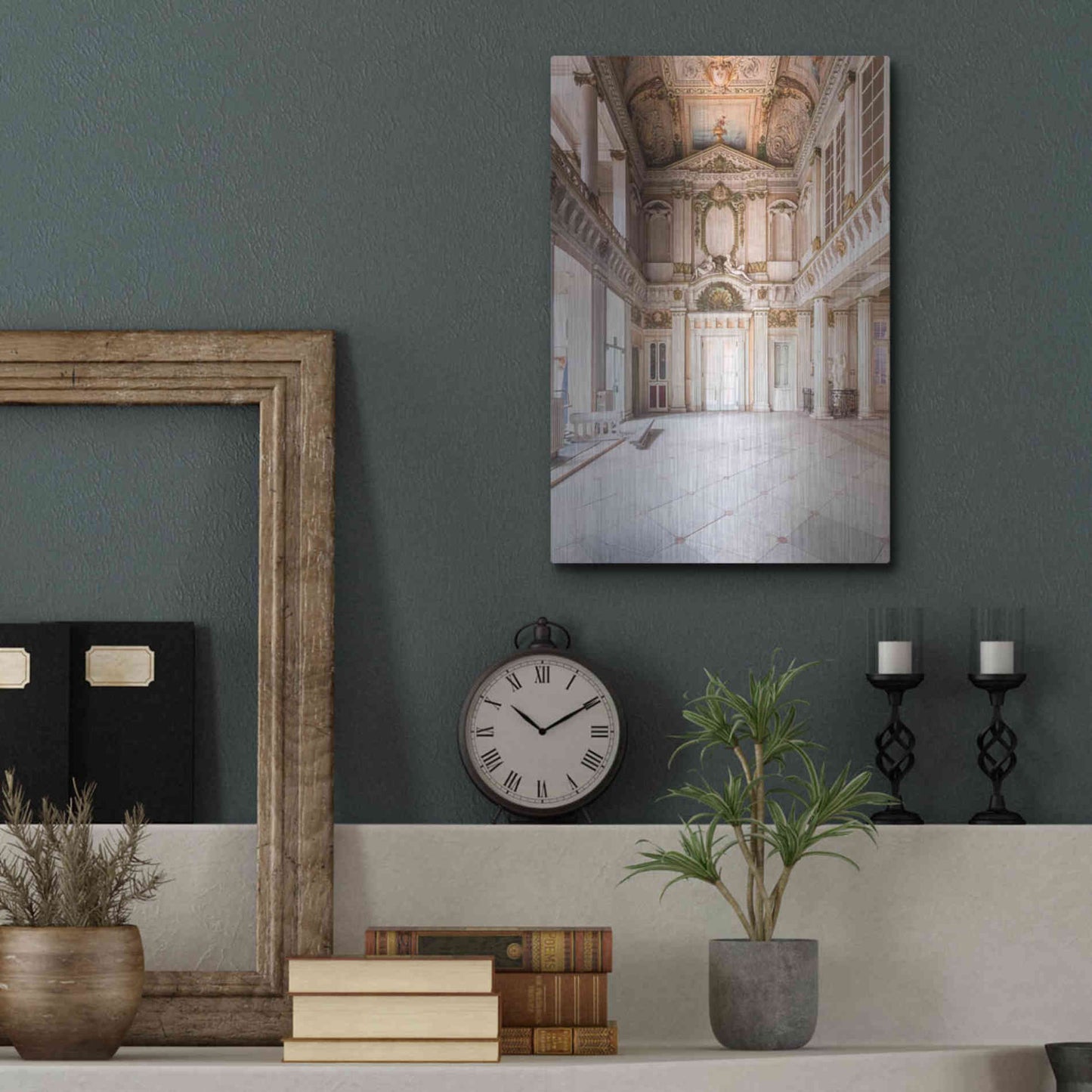 Luxe Metal Art 'Italian Spa' by Roman Robroek Metal Wall Art,12x16