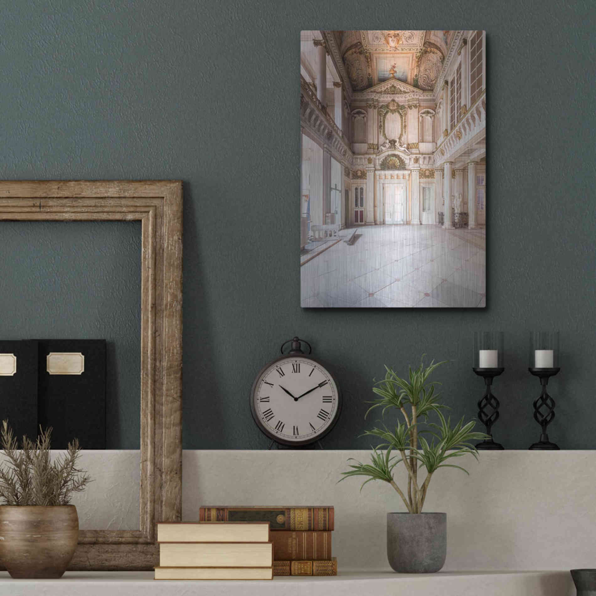 Luxe Metal Art 'Italian Spa' by Roman Robroek Metal Wall Art,12x16