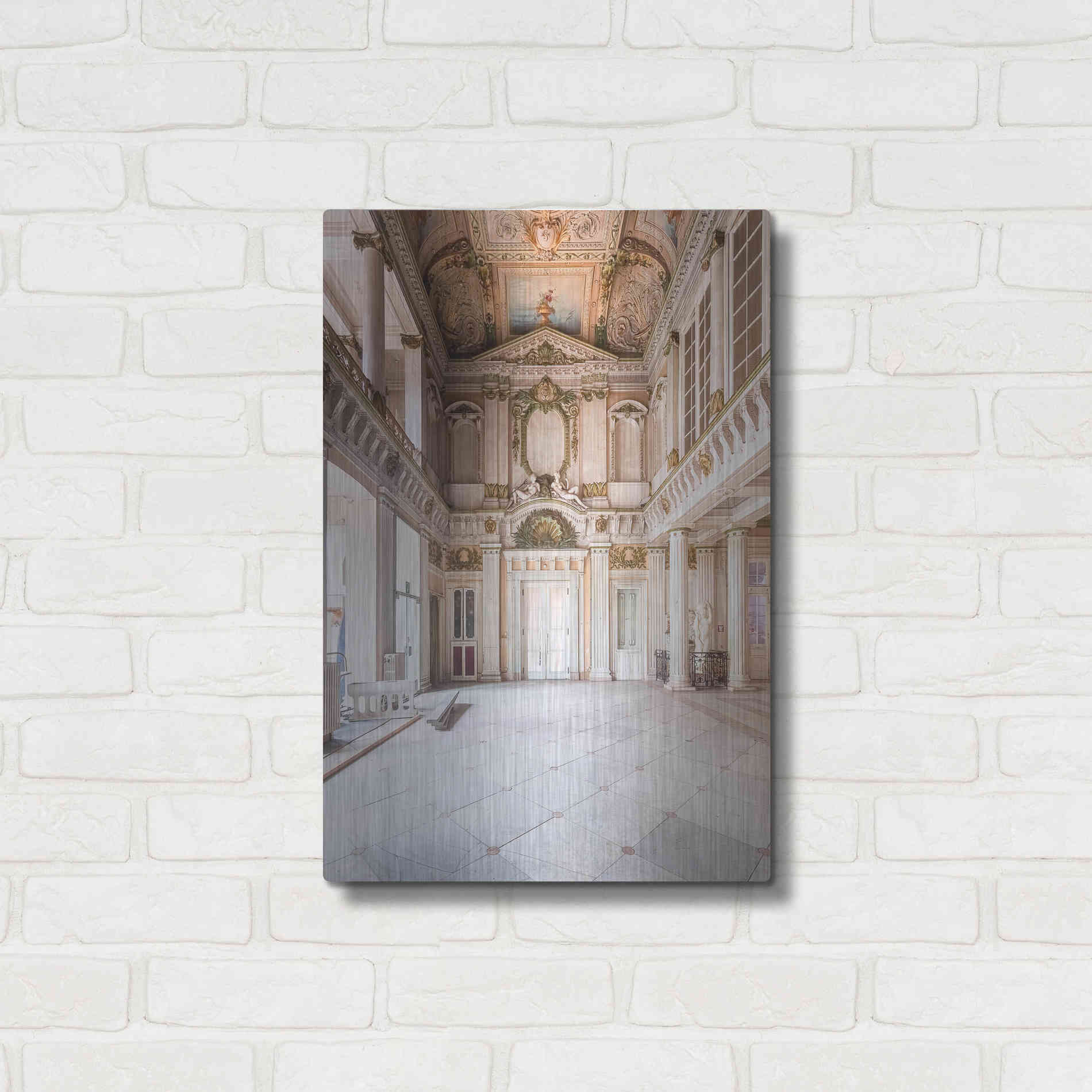Luxe Metal Art 'Italian Spa' by Roman Robroek Metal Wall Art,16x24