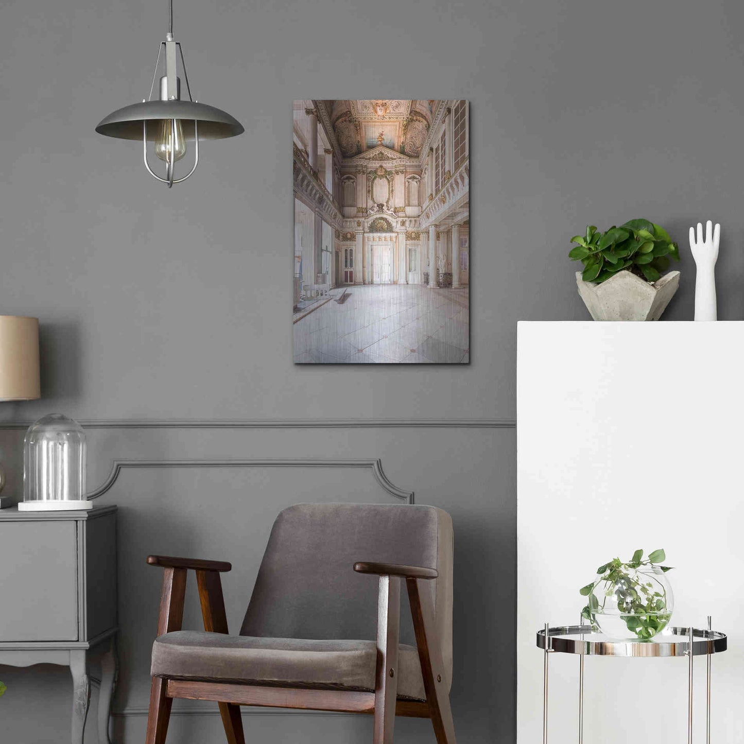 Luxe Metal Art 'Italian Spa' by Roman Robroek Metal Wall Art,16x24