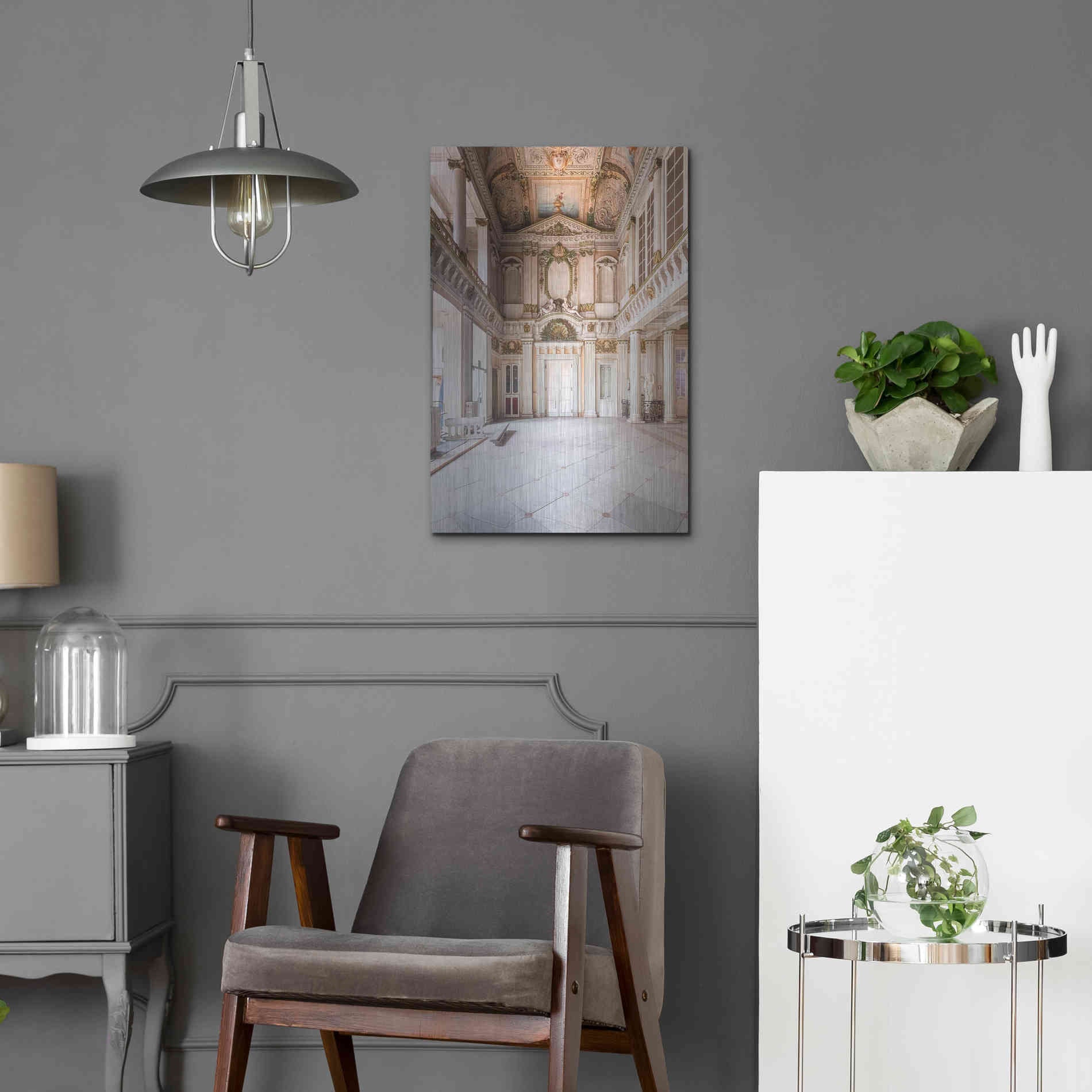 Luxe Metal Art 'Italian Spa' by Roman Robroek Metal Wall Art,16x24