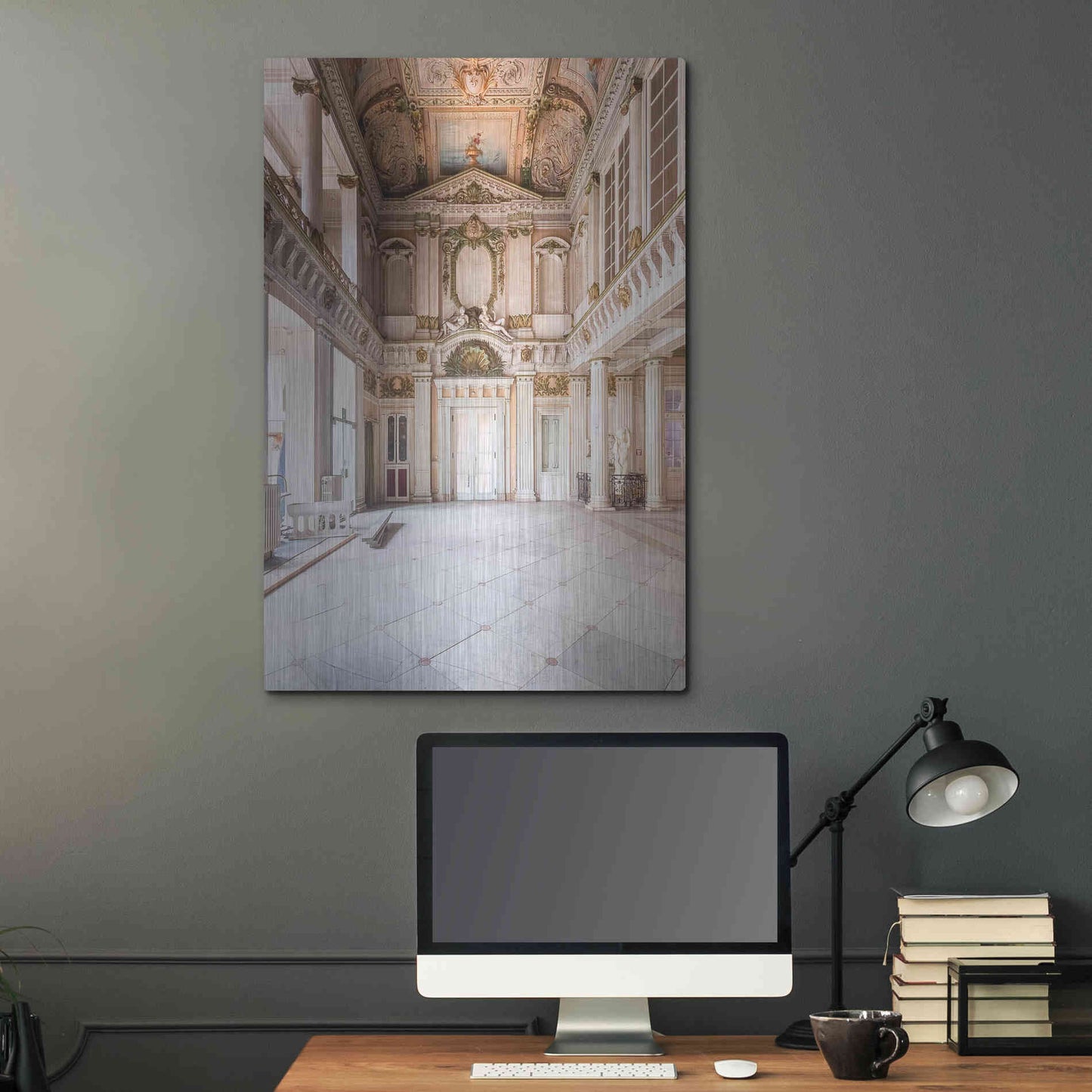 Luxe Metal Art 'Italian Spa' by Roman Robroek Metal Wall Art,24x36