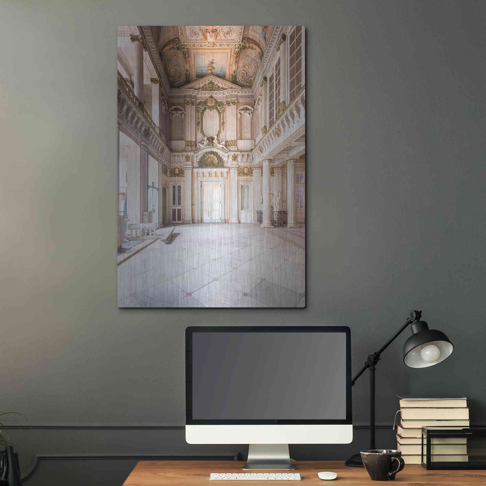 Luxe Metal Art 'Italian Spa' by Roman Robroek Metal Wall Art,24x36