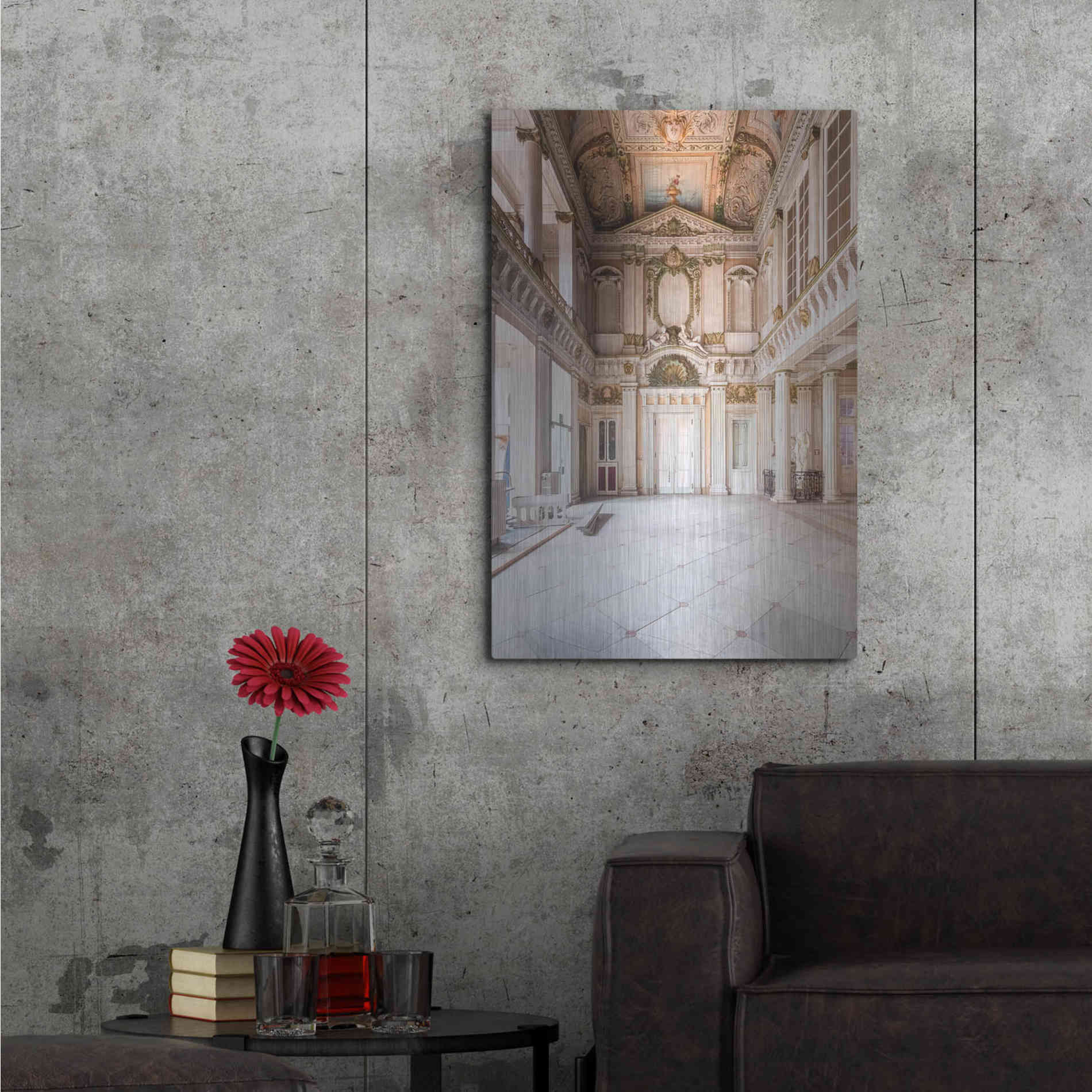 Luxe Metal Art 'Italian Spa' by Roman Robroek Metal Wall Art,24x36