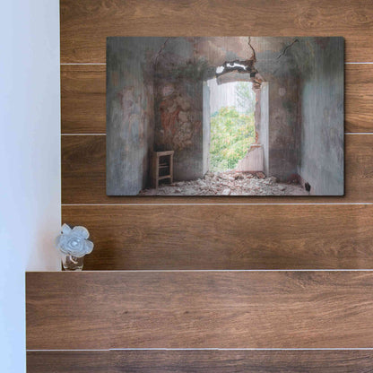 Luxe Metal Art 'Crack In The Wall' by Roman Robroek Metal Wall Art,16x12