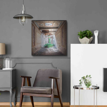 Luxe Metal Art 'Broken Farm' by Roman Robroek Metal Wall Art,24x24