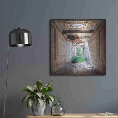 Luxe Metal Art 'Broken Farm' by Roman Robroek Metal Wall Art,24x24