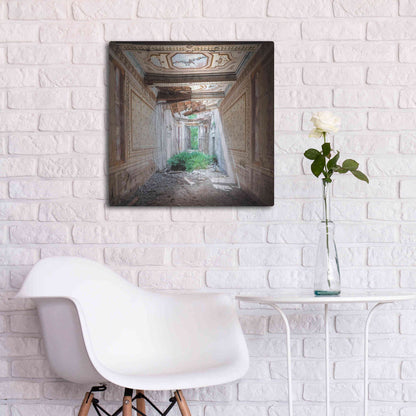 Luxe Metal Art 'Broken Farm' by Roman Robroek Metal Wall Art,24x24