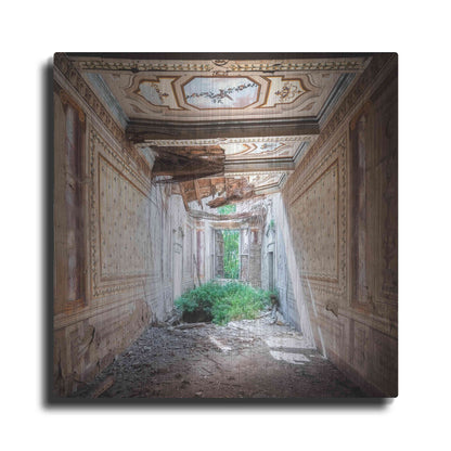 Luxe Metal Art 'Broken Farm' by Roman Robroek Metal Wall Art