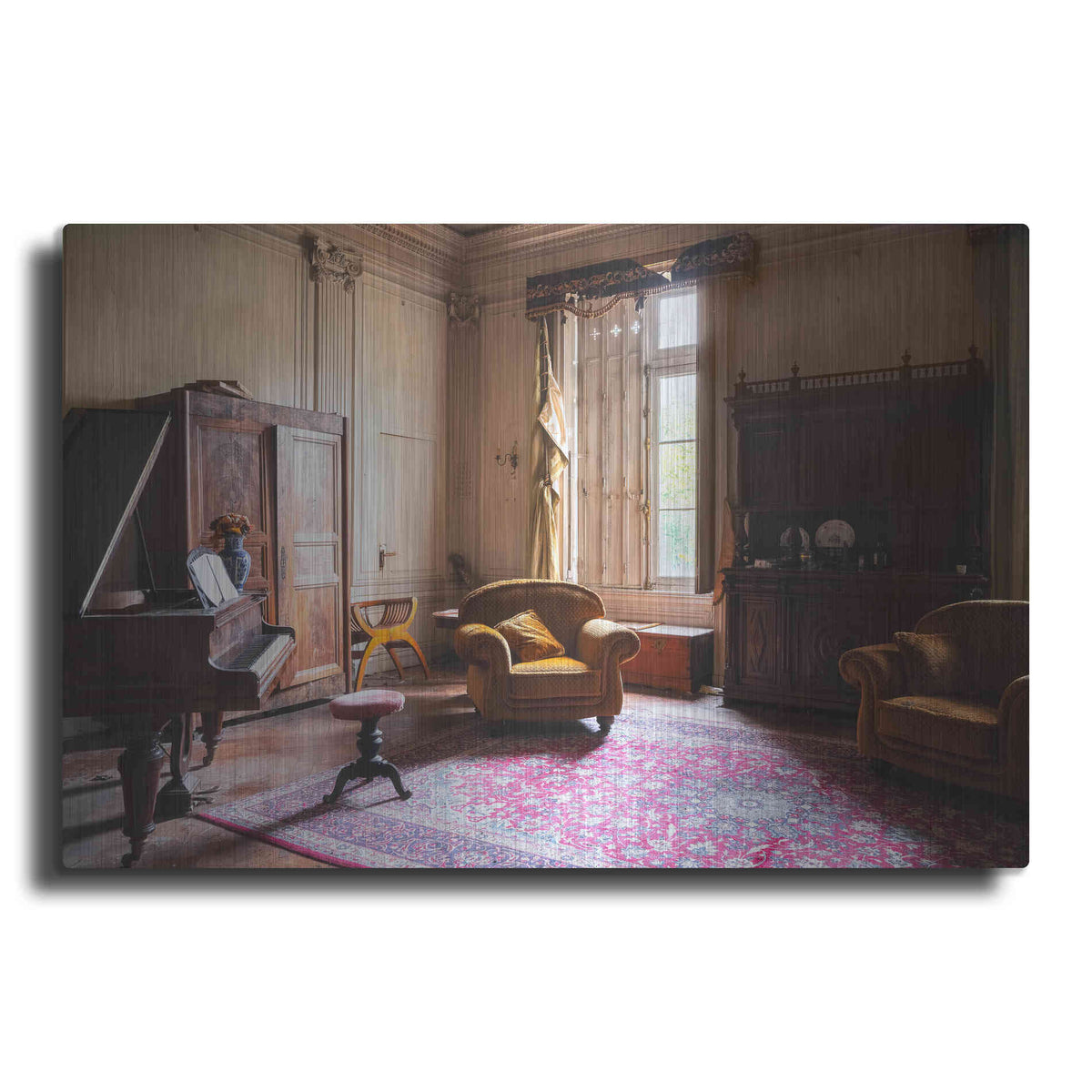 Luxe Metal Art 'Piano Castle' by Roman Robroek Metal Wall Art