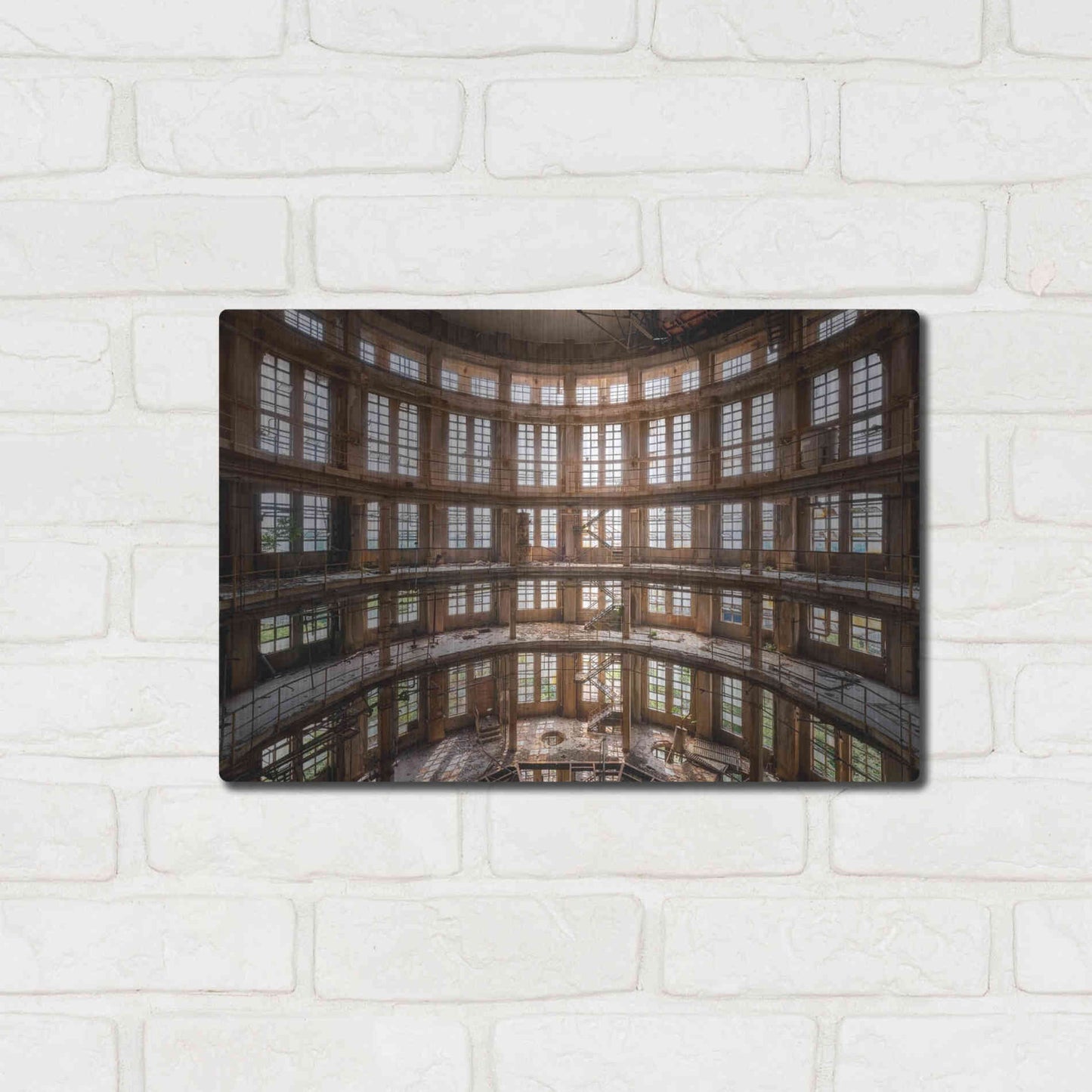 Luxe Metal Art 'Industrial Tower' by Roman Robroek Metal Wall Art,16x12