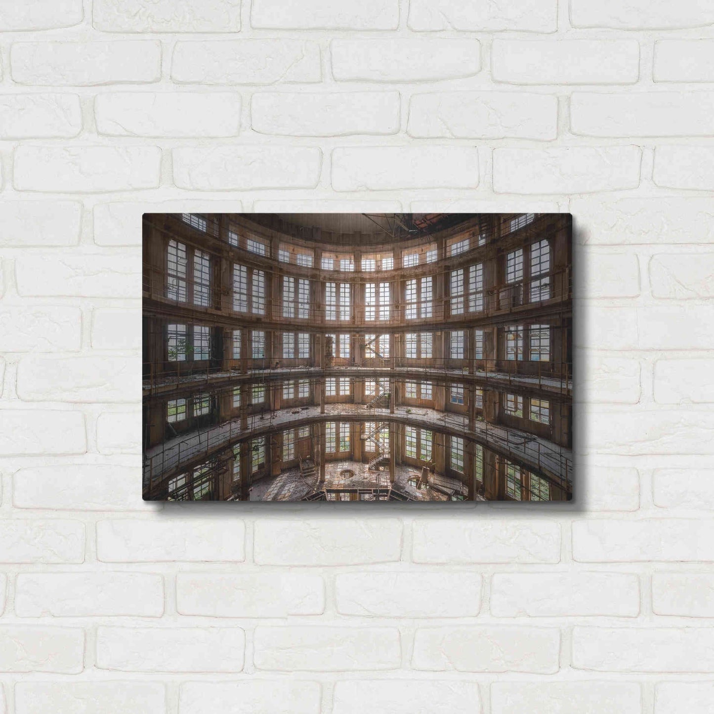Luxe Metal Art 'Industrial Tower' by Roman Robroek Metal Wall Art,24x16