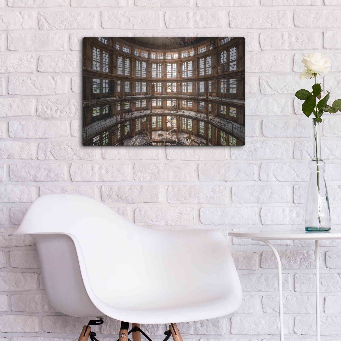 Luxe Metal Art 'Industrial Tower' by Roman Robroek Metal Wall Art,24x16