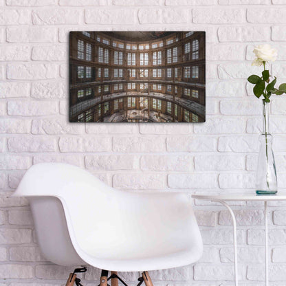 Luxe Metal Art 'Industrial Tower' by Roman Robroek Metal Wall Art,24x16